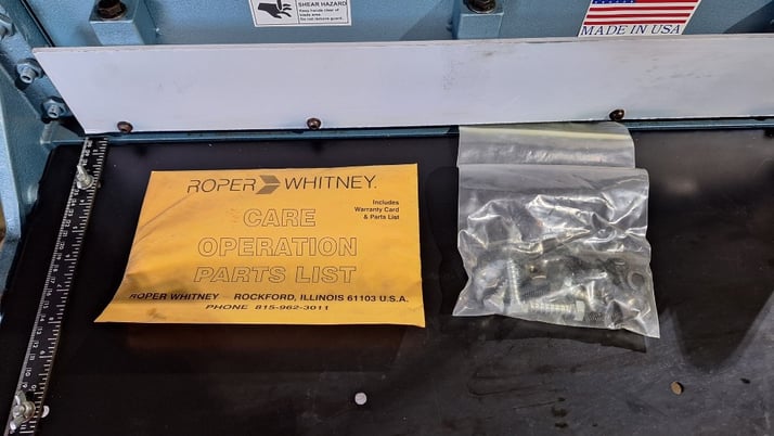 18 gauge x 2' Roper Whitney #125, benchtop metal shear, new in crate - Image 5