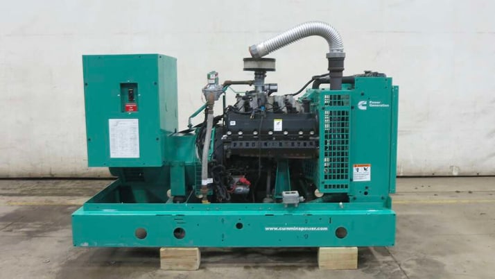 70 KW Cummins #GGHF, Natural gas / propane generator set, 87 hours, 126 HP @ 1800 RPM, Ford WSG1068 6.8L - Image 1