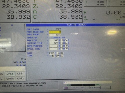 Onsrud #F98HM75, 5 Axis Hybrid Machining Center, 60" X, 48" Y, 41" Z, 75 HP, 24000 RPM, 24 tool, Probe - Image 4