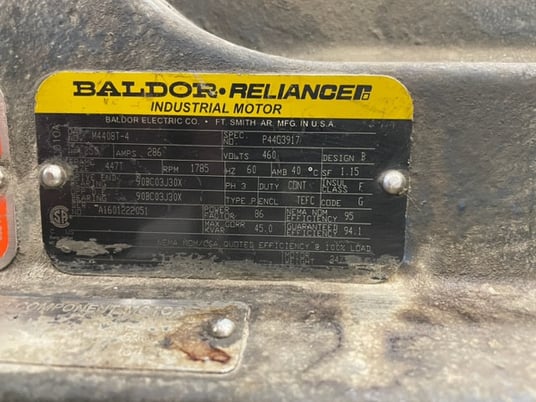 250 HP 1800 RPM Baldor, Frame 447T, f1 TEFC, 460 Volts - Image 1
