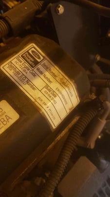 45 KW Caterpillar Olympian #G45F3S, Nat Gas LP Generator, Ford #ESG engine 1PH, 510Hrs, 2002 - Image 4