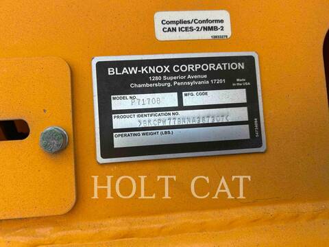 Blaw Knox / Ingersoll-Rand P7170B, Asphalt Paver, 1055 hours, S/N: 387307, 2023 - Image 6