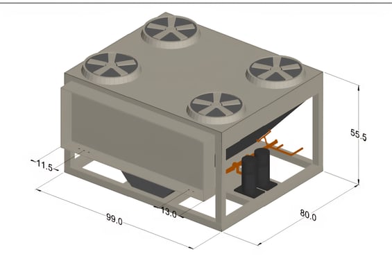 40 Ton, Daikin #RCS040D, 2 stage air cooled condensers, part of split system, R410a, new, unused (32 - Image 6