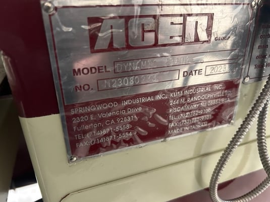 13" x 40" Acer #Dynamic-1340G, toolroom lathe, 7.5" swing over cross slide, inch/metric, 3 & 4-jaw chuck, 3 - Image 6