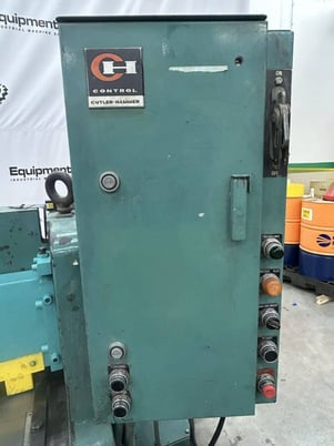 3/16" x 10' Wysong #1010, mechanical shear, front operated power back gauge, 16 hold downs, 10 HP, fine - Image 8