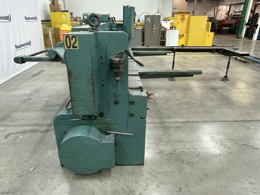 3/16" x 10' Wysong #1010, mechanical shear, front operated power back gauge, 16 hold downs, 10 HP, fine - Image 9