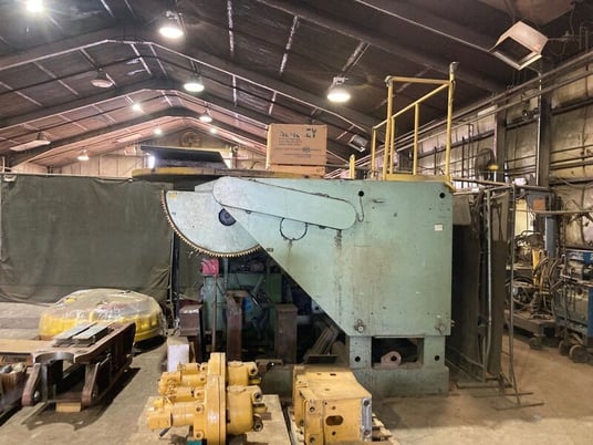 40000 lb. Aronson #HD400A, vari-speed welding positioner, 84" table, 135&deg; tilt table, 360&deg; table rotation - Image 1