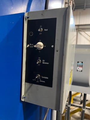 Temco #T-65 Tidal Wave parts washer spray cabinet, 65" turntable diameter, 65" working height, 2024 - Image 2