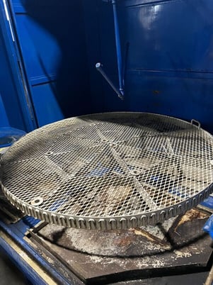 Temco #T-65 Tidal Wave parts washer spray cabinet, 65" turntable diameter, 65" working height, 2024 - Image 4