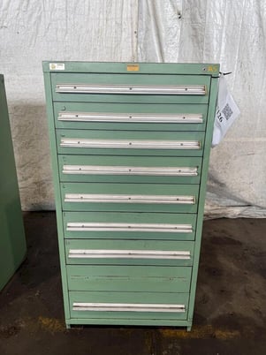 9 Drawer Stanley Vidmar cabinet - Image 1