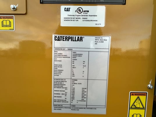 500 kW Caterpillar #C15, open skid mount, 480 Volts, New, 2024 Model - Image 10