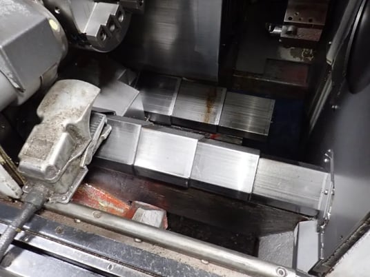 Mazak #Dual-Turn-20, CNC Lathe, 3 jaw 10" chuck, Mazatrol 640T Control, Chip Conv., 2010 - Image 8