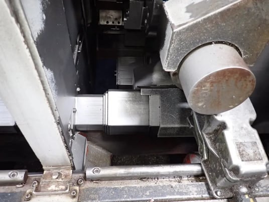 Mazak #Dual-Turn-20, CNC Lathe, 3 jaw 10" chuck, Mazatrol 640T Control, Chip Conv., 2010 - Image 9