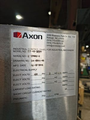 Axon #EZ-48-SRB6, heat shrink tunnel, 2013 - Image 7