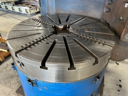 42" Bullard #Cutmaster, vertical turret lathe, 4-jaw chuck, 52" swing, 37" under rail, side head, 5 pos - Image 3