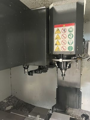 Haas #DM-2, 4th Axis CNC vertical machining center, 28" X, 16" Y, 15.5" Z, 15000 RPM, 18 automatic tool - Image 4
