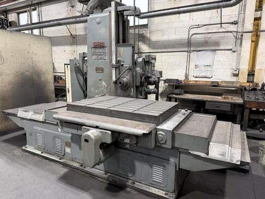 4" Devlieg #4H-60, CNC Spiramatic horizontal boring mill table type, 36" x72" table, 60" X, 48" Y, 24" Z, 20" - Image 2