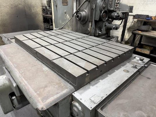4" Devlieg #4H-60, CNC Spiramatic horizontal boring mill table type, 36" x72" table, 60" X, 48" Y, 24" Z, 20" - Image 5