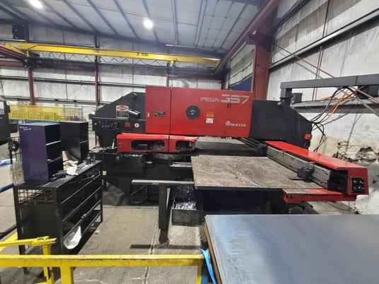 30 Ton, Amada #Pega-305072, turret punch press, 58 station, 4 automatic index, 300 SPM, Amadan-04P-C - Image 3