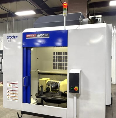 Brother #Speedio-R650X2, vertical machining center, 40 automatic tool changer, 25.6" X, 15.7" Y, 17.1" Z - Image 2