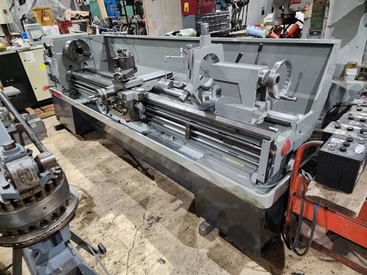21" x 120" Clausing #Colchester, Engine Lathe, 3.5" bore, 3 jaw 12" chuck, 1400 RPM, 12.5 HP, Steady Rest - Image 1