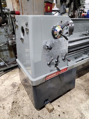 21" x 120" Clausing #Colchester, Engine Lathe, 3.5" bore, 3 jaw 12" chuck, 1400 RPM, 12.5 HP, Steady Rest - Image 2