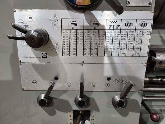 21" x 120" Clausing #Colchester, Engine Lathe, 3.5" bore, 3 jaw 12" chuck, 1400 RPM, 12.5 HP, Steady Rest - Image 5