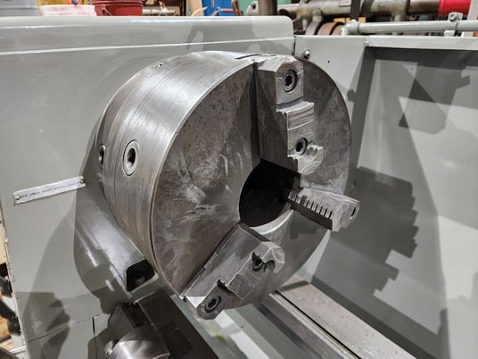 21" x 120" Clausing #Colchester, Engine Lathe, 3.5" bore, 3 jaw 12" chuck, 1400 RPM, 12.5 HP, Steady Rest - Image 7