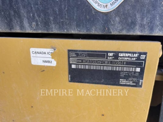 Caterpillar 326FLP TE, Crawler Excavator, 5682 hours, S/N: WGL10361, 2018 - Image 5