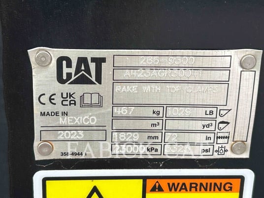Caterpillar RAKESSL72, Rake, S/N: A423AGR30041, 2023 - Image 5