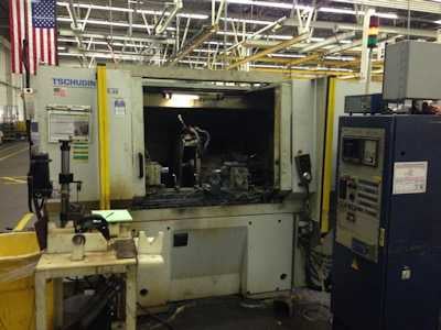 12" x 28" Tschudin #PL66, Fanuc 16tB, Marposs P-5 gauge, SBS 4500 balancer, #19969 - Image 1