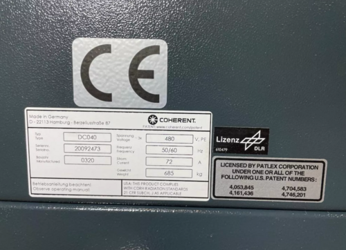 Coherent #DC-040-Series, Co2 laser, 4000 watt, Rofin pendant Control, beam delivery components, (2) 90&deg; - Image 5