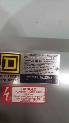 800 Amp. Square D #HCM-6892-8, Series 4 I-Line Panelboard, 480-600 Volts, Max V, 13 breakers - Image 2