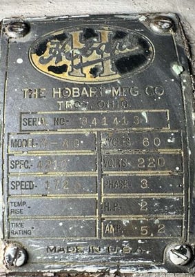 Hobart, Large Rolling Mixer, Motorized - Image 7