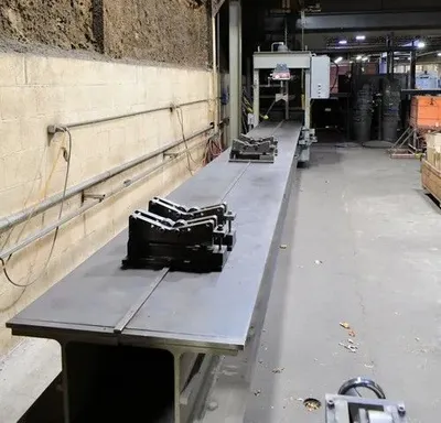 75 Ton, Dake #5-075, Elec-Draulic H-Frame Traveling-Column Straightening Press, 10" stroke, 35" between - Image 6