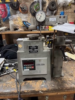 Carlson #MET-3, spring tester, 60 lb. capacity, up to 8" spring length, up to 1-1/4" spring diameter, 110/220 - Image 1