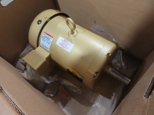 3 HP 1760 RPM Baldor #EM3611T, Industrial AC Electric Motor, Frame 182T, 230/460 Volts - Image 2