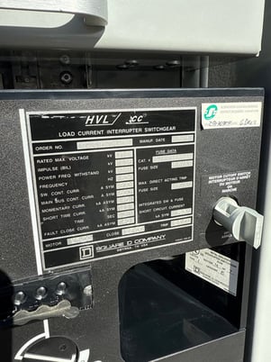 600 Amp. Square D, HVL/cc, Metal-Enclosed Load Interrupter Switchgear, 15 KV, 2011 - Image 4