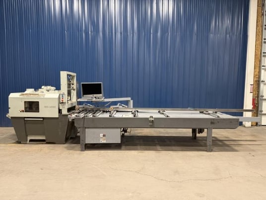12" Cameron #MRS-340M2, Gang Rip Saw, moveable arbor, 130 FPM, 50 HP arbor motor, skew infeed machine, 440 V. - Image 2