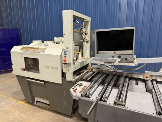 12" Cameron #MRS-340M2, Gang Rip Saw, moveable arbor, 130 FPM, 50 HP arbor motor, skew infeed machine, 440 V. - Image 5