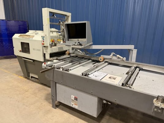 12" Cameron #MRS-340M2, Gang Rip Saw, moveable arbor, 130 FPM, 50 HP arbor motor, skew infeed machine, 440 V. - Image 8