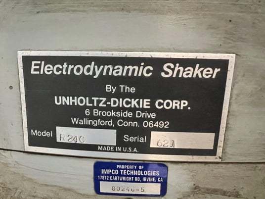 12 KIP Unholtz Dickie #SAI60-R24C/ST, Vibration System, 12,000 lbs. force, 2" peak to peak stroke, 25.75" - Image 8