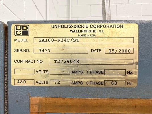 12 KIP Unholtz Dickie #SAI60-R24C/ST, Vibration System, 12,000 lbs. force, 2" peak to peak stroke, 25.75" - Image 9