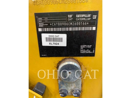 Cat 906, Compact Wheel Loader, 1639 hours, S/N: MZ600166, 2023 - Image 6