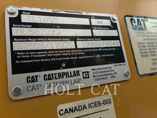 Cat TL1055D, Telehandler, 168 hours, S/N: ML502822, 2020 - Image 6