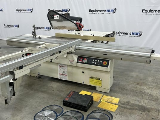 SCM #SI-350-E, sliding table saw with programmable fence, powered tilt/height adjustment, 2003 - Image 2