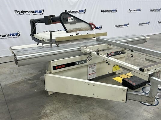 SCM #SI-350-E, sliding table saw with programmable fence, powered tilt/height adjustment, 2003 - Image 3
