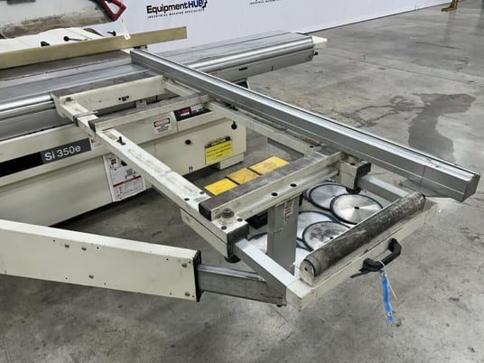 SCM #SI-350-E, sliding table saw with programmable fence, powered tilt/height adjustment, 2003 - Image 4
