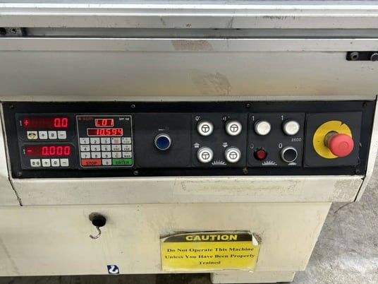 SCM #SI-350-E, sliding table saw with programmable fence, powered tilt/height adjustment, 2003 - Image 7