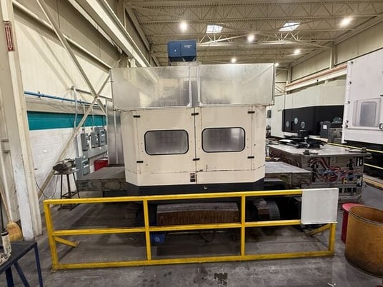 4.3" Toshiba, Shibaura #110R16, horizontal boring mill, Tosnuc 888 CNC Control, 55" x 63" full B-Axis rotary - Image 5